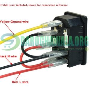 3 Pin IEC 320 C14 Inlet Male Plug Power Socket Rocker Switch With Fuse