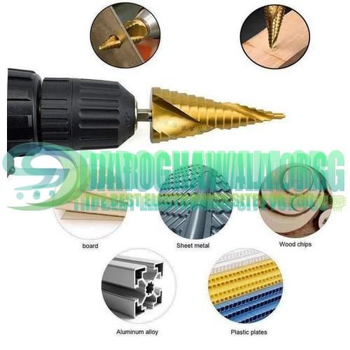 Pcs Hss Titanium Coated Step Drill Bit Set In Pakistan