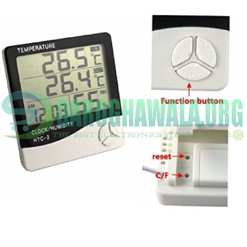 Source Mini Digital Thermometer Hygrometer with 1.5M Cable Round