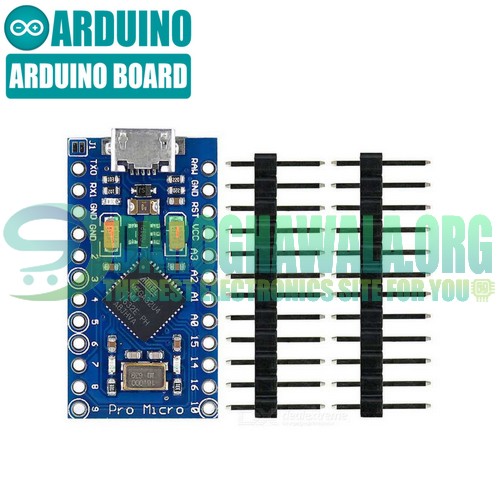 Arduino Pro Micro 5V 16Mhz Atmega32u Micro Controller Development Board In Pakistan