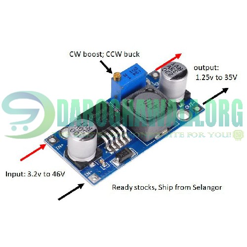 LM2596 3A DC To Dc Buck Converter Step Down Module Power Supply In Pakistan