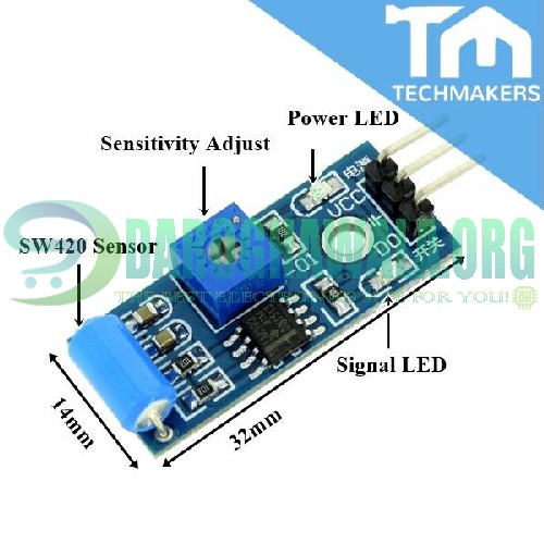 SW-420 Vibration Sensor Module For Arduino In Pakistan 
