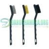 3Pcs Wire Brush Stainless Steel Nylon Brass Wire Brushes Cleaning Rust Kit Polishing Metal Rust Clean Tools In Pakistan