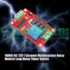 FRM01 DC 12V 1 Channel Multifunction Relay Module Loop Delay Timer Switch Self-Locking Timing Module 18 Function In Pakistan