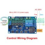 LED Digital Real-time Timing Delay Timer Relay Module 5V DC Switch Control Clock Synchronization Multiple mode control Board In Pakistan