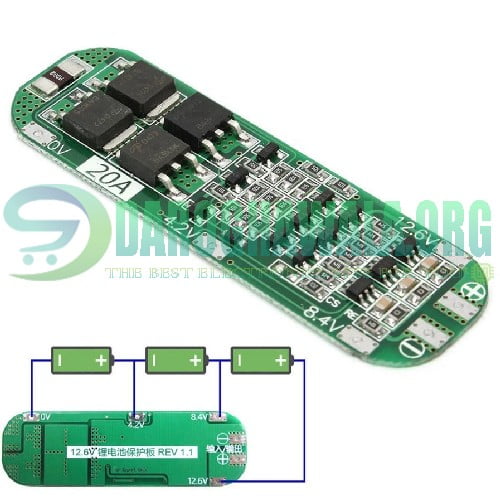 3S BMS 20A Li-ion Lithium Battery 18650 PCB Charger Protection Board In Pakistan