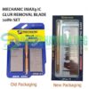 Mechanic iMAX 9 NAND CPU IC Glue Remover Blade Edge Glue Scraper Ultra Thin Knife 20IN1 BLADE SET