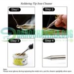 Replacement Brass Wire Sponge Soldering Iron Tip Cleaner Tip Iron Cleaning Wire Ball in Pakistan