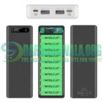 10 Cell Power Bank Case With Dual USB LED Display Module