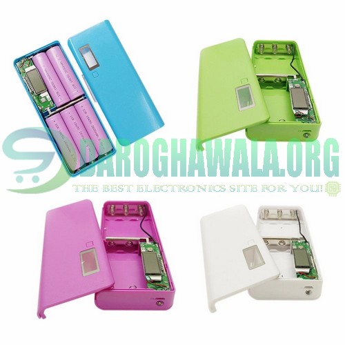5 Cell Power Bank Case With Dual USB LCD Module DIY Box For 18650 In Pakistan