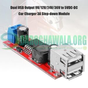 Vehicle Battery Charger 3A Dual USB Output LM2596 Buck Converter In Pakistan