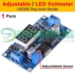 LM2596 2A Buck Step-down Power Converter Module DC 4.0~40 to 1.3-37V LED Voltmeter In Pakistan