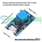 MT3608 With Micro USB DC To DC Step Up Boost Converter Module In Pakistan