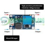 MT3608 With Micro USB DC To DC Step Up Boost Converter Module In Pakistan