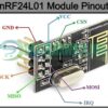 NRF24L01 2.4GHz Antenna Wireless Transceiver Module In Pakistan