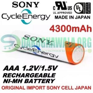 SONY Cycle Energy AAA 1.2V 4300mAh Ni-Mh Rechargeable Battery In Pakistan