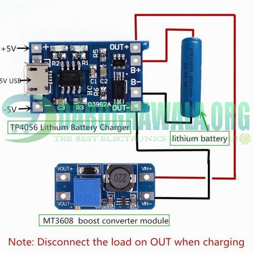 TP4056 Micro USB 3.7V 1A Battery Charging Module With Battery Protection Circuit In Pakistan 