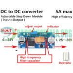 XL4015 5A Adjustable DC To DC Step Down Buck Converter In Pakistan