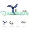 DIY 12V DC Motor Fan With 10Inch 3 Blade Propeller In Pakistan