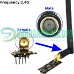 NRF24L01+PA+LNA 2.4GHz SMA Wireless Transceiver Module With Antenna In Pakistan