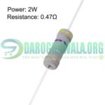 0.47 Ohm 2W 5% Carbon Film Resistor Axial Through-Hole In Pakistan