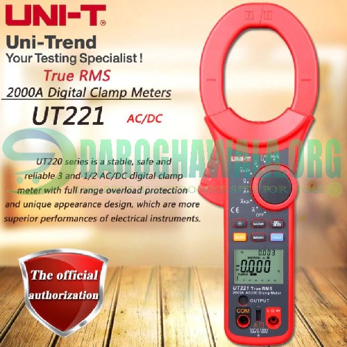 True RMS AC/DC Clamp Meter 2000A UNI T UT221 in Pakistan