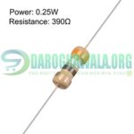 390 Ohm 14 Watt 5% Carbon Film Resistor Through Hole In Pakistan