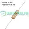 8.2 Ohm 14 Watt 5% Carbon Film Resistor Through Hole In Pakistan