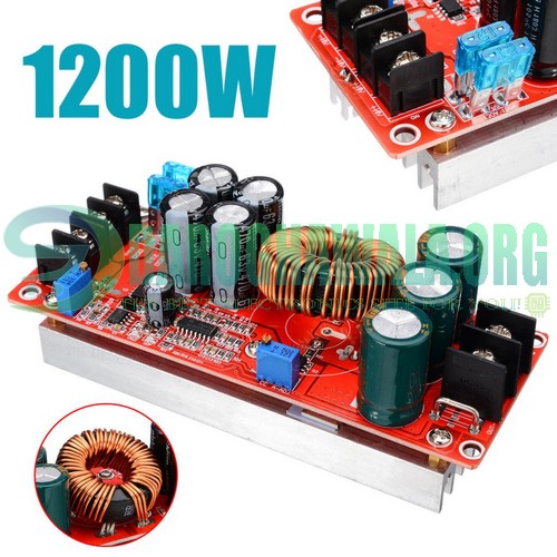 1200w DC DC Boost Step Up Converter 8-60V to 12-83V 20A Module In
