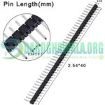 2.54mm 40 Pin Single Row Male Header Strip Breakable Pin In Pakistan