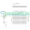 2.54mm 40 Pin Single Row Male Header Strip Breakable Pin In Pakistan