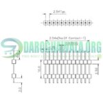 2.54mm 40 Pin Single Row Male Header Strip Breakable Pin In Pakistan