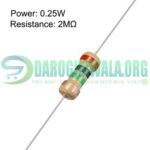 2M Ohm 14 Watt 5% Carbon Film Resistor Through Hole In Pakistan