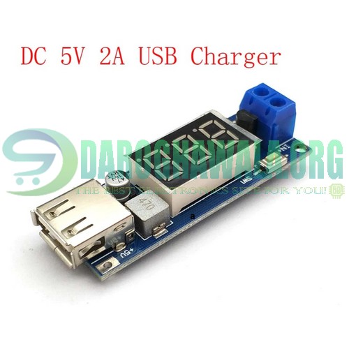 DC To DC 4.5-40V To 5V 2A USB Charger Step down Converter Voltmeter Module  In