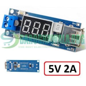 DC To DC 4.5-40V To 5V 2A USB Charger Step down Converter Voltmeter Module In Pakistan
