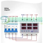 ORIGINAL TOMZN TOVPD3-63VA 3 Three Phase Automatic Over And Under Voltage Protection Relay In Pakistan