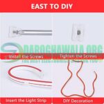 1 Meter DC 12V Red Neon Flexible Strip Light Rope Light Waterproof For Indoor Outdoor Decoration In Pakistan