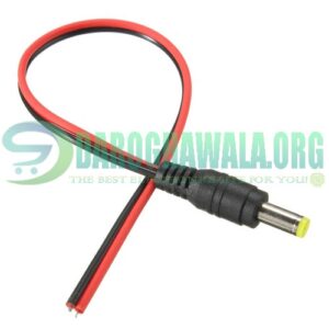 2.1mm x 5.5mm DC Male Power Jack With Wire Lead For CCTV Camera In Pakistan