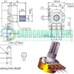 2K Ohm Rotary Potentiometer Variable Resistor Volume Type In Pakistan