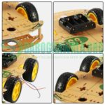 DIY 4WD 4 Wheel Smart Robot Car Chassis Kit For Arduino In Pakistan