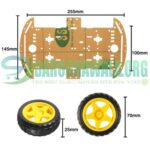 DIY 4WD 4 Wheel Smart Robot Car Chassis Kit For Arduino In Pakistan