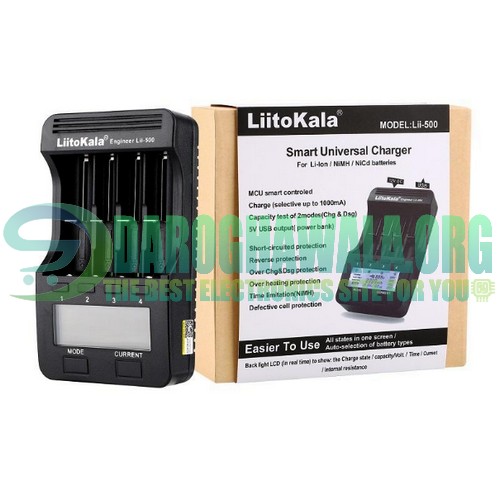 LiitoKala Lii-500 Smart Battery Charger With LCD Display For 18650 26650 Cell In Pakistan