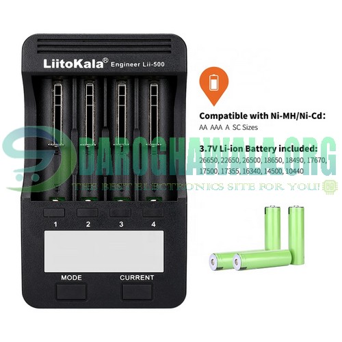 LiitoKala Lii-500 Smart Battery Charger With LCD Display For 18650 26650 Cell In Pakistan 
