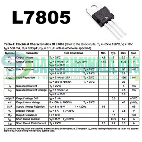 10 Stück L7805 LM7805 7805 Spannungsregler 5V 1,5A NEU IC Chip Positive und  Negative Spannungsregler Transistor Kit : : Gewerbe, Industrie &  Wissenschaft