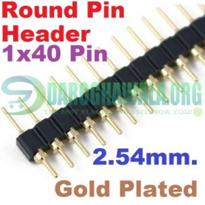 2.54mm Gold Plated Single Row 40 Pin Round Male Header Strip In Pakistan