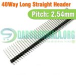 2.54mm Pitch 40 Pin 20mm Long Male Header Strip In Pakistan