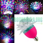 Flower Shape Full Color Led Light Rotating Lamp Disco Bulb In Pakistan