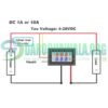 HKS VA028 DC 100V 10A Digital Voltmeter Ammeter Voltage Indicator Tester In Pakistan