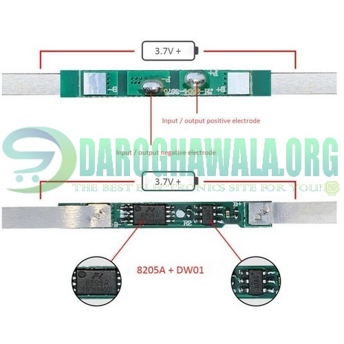 1s BMS 3a 3.7v Battery Protection Board With Welding Strip For 18650 Battery In Pakistan 