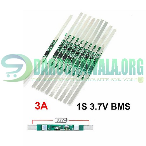 1s BMS 3a 3.7v Battery Protection Board With Welding Strip For 18650 Battery In Pakistan
